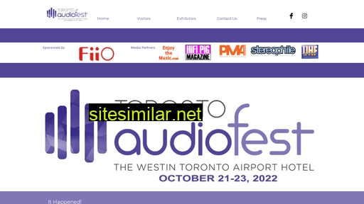 Torontoaudiofest similar sites
