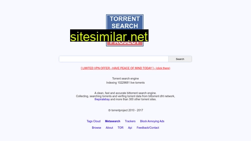 torrentproject2.org alternative sites