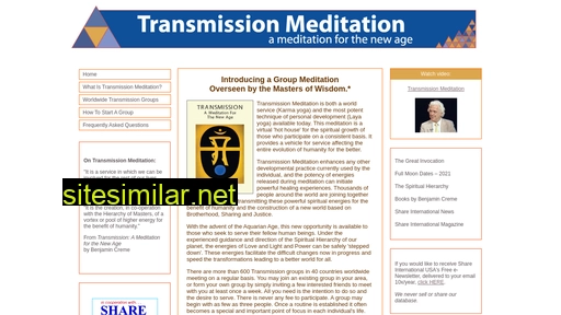 Transmissionmeditation similar sites