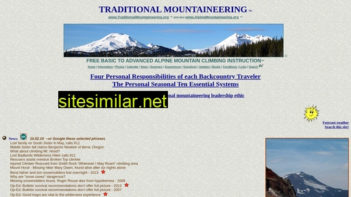 traditionalmountaineering.org alternative sites