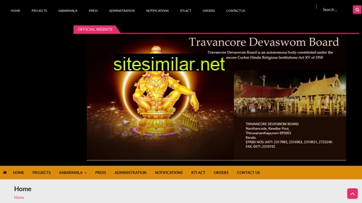 travancoredevaswomboard.org alternative sites