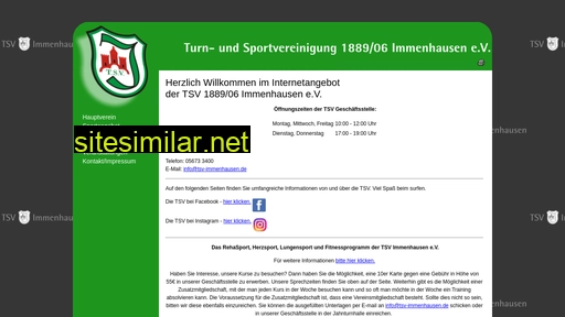 tsv-immenhausen.org alternative sites
