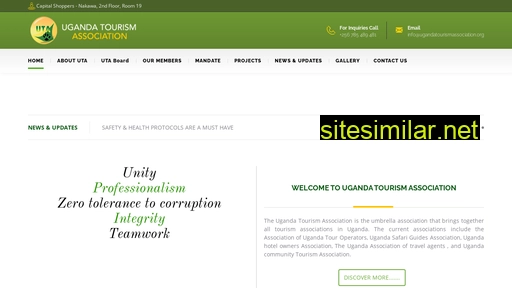 ugandatourismassociation.org alternative sites