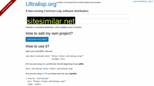ultralisp.org alternative sites