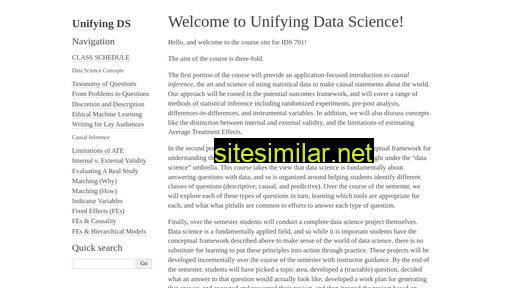 Unifyingdatascience similar sites