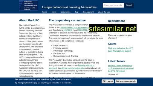 unified-patent-court.org alternative sites