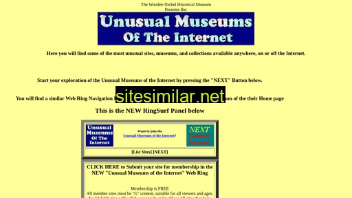 unusualmuseums.org alternative sites