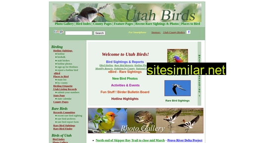 Utahbirds similar sites