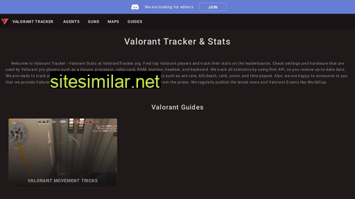 valoranttracker.org alternative sites