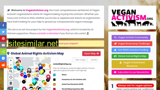 Veganactivism similar sites