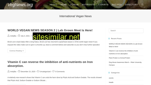 vegnews.org alternative sites
