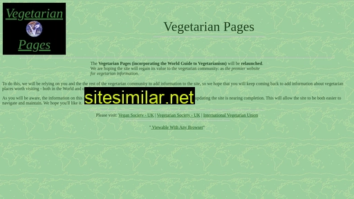 veg.org alternative sites