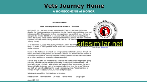 vetsjourneyhome.org alternative sites