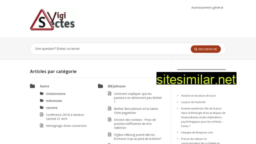 vigi-sectes.org alternative sites