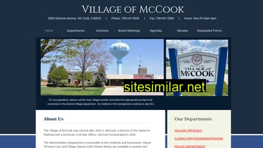 villageofmccook.org alternative sites