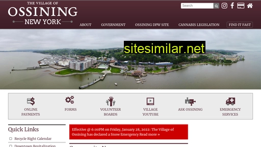 villageofossining.org alternative sites