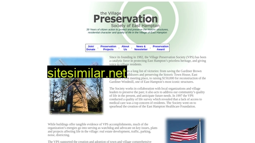 villagepreservationsociety.org alternative sites