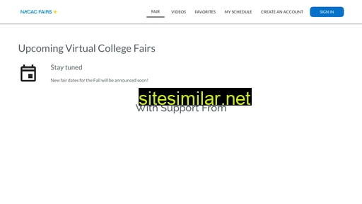 virtualcollegefairs.org alternative sites