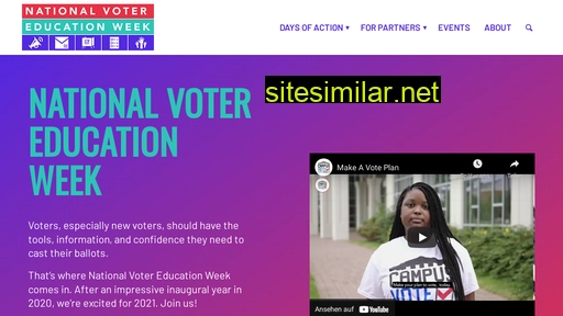 votereducationweek.org alternative sites