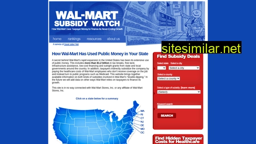 walmartsubsidywatch.org alternative sites