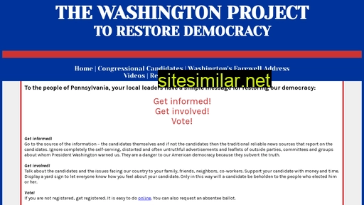 washingtonproject.org alternative sites
