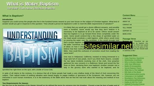Water-baptism similar sites