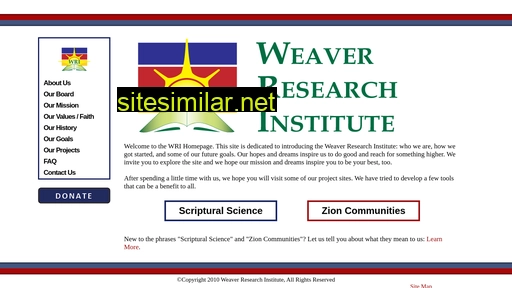 Weaverresearchinstitute similar sites