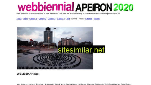 webbiennial.org alternative sites