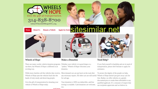wheelsofhopestl.org alternative sites