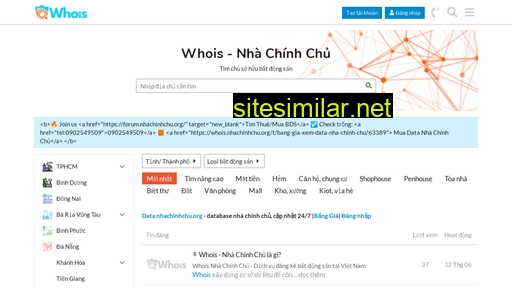 whois.nhachinhchu.org alternative sites
