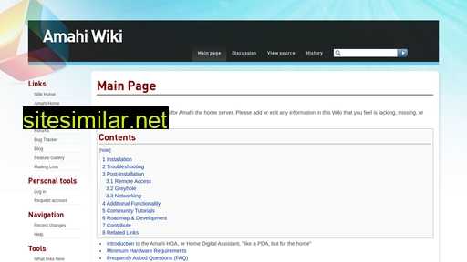 wiki.amahi.org alternative sites