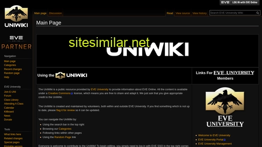 wiki.eveuniversity.org alternative sites