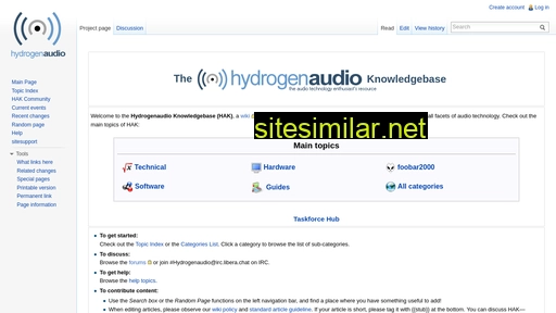 wiki.hydrogenaudio.org alternative sites