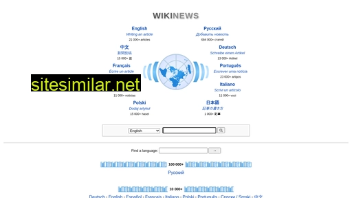 Wikinews similar sites