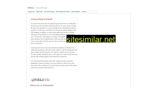 Wikkawiki similar sites