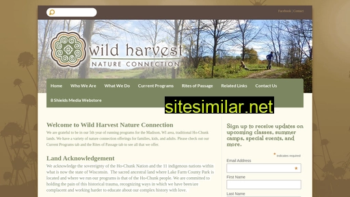 wildharvestnatureconnection.org alternative sites