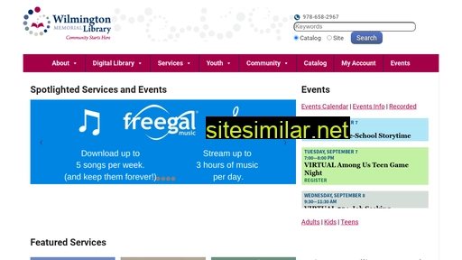 Wilmlibrary similar sites