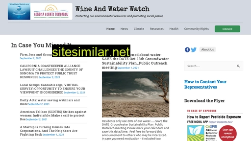 winewaterwatch.org alternative sites
