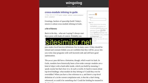 Wingolog similar sites