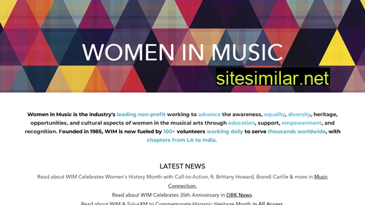 womeninmusic.org alternative sites