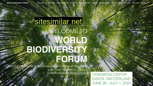 worldbiodiversityforum.org alternative sites