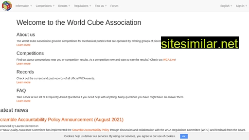 worldcubeassociation.org alternative sites