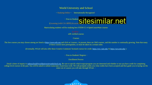 worlduniversityandschool.org alternative sites