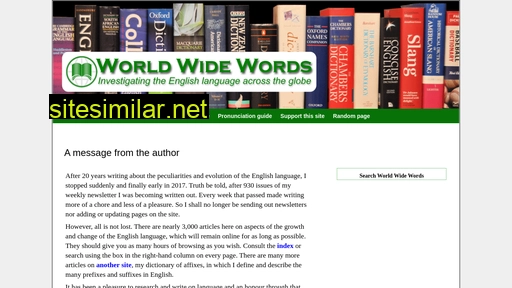 worldwidewords.org alternative sites