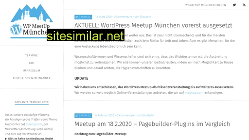 Wpmeetup-muenchen similar sites