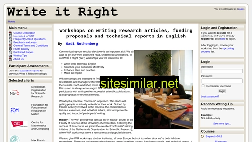 write-it-right.org alternative sites
