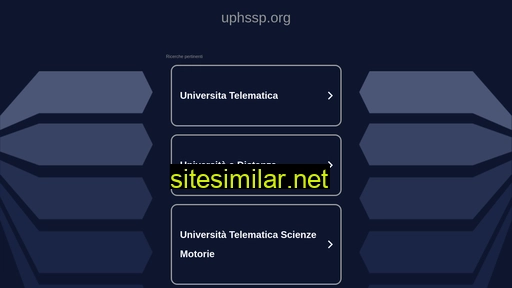 Uphssp similar sites