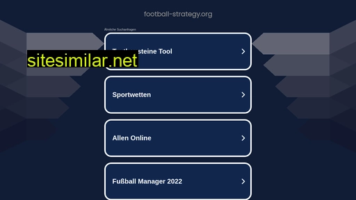 Football-strategy similar sites