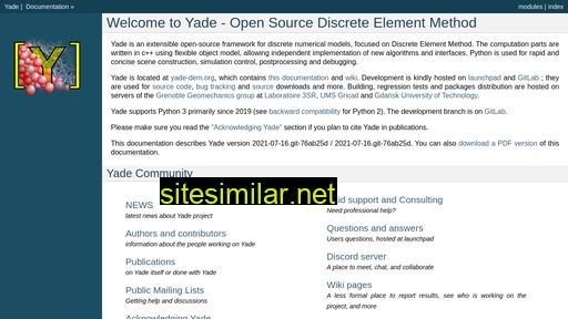 yade-dem.org alternative sites