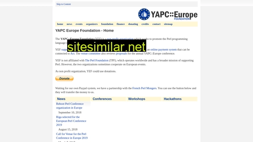 yapceurope.org alternative sites